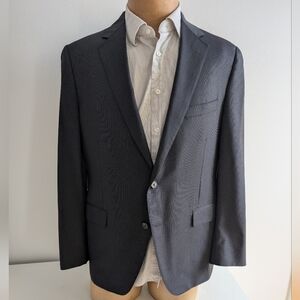 🇨🇦SAMUELSOHN Gray Sport Coat with Notched Lapels and Tailored Fit